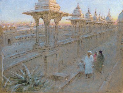In Agra Fort by Albert Goodwin